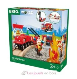 BRIO Verkaufsgeschäft 23 Bahn Feuerwehr Set - Brio